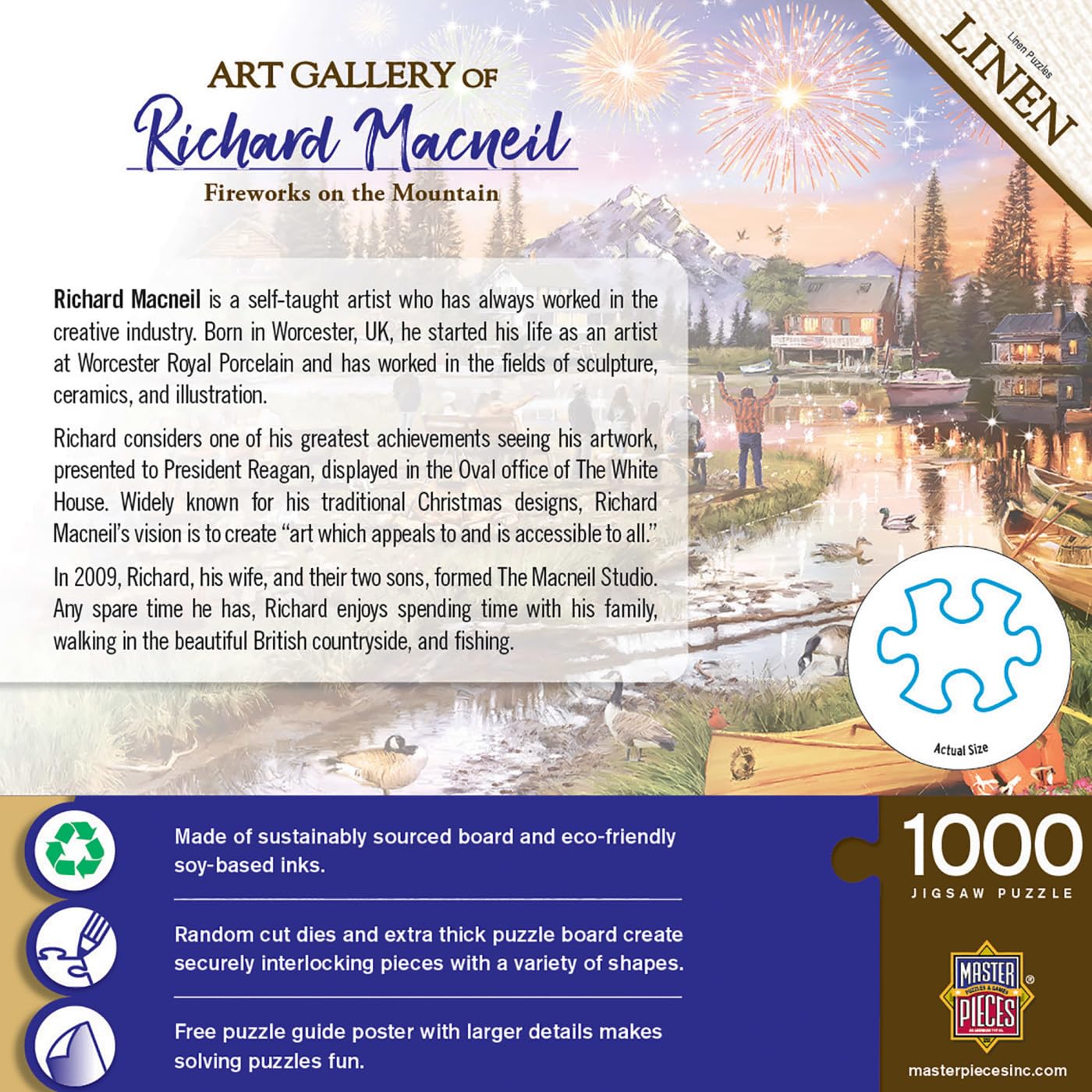 MasterPieces 1000 Piece Jigsaw Puzzle for mature-themeds  Family  Or Youth -  on The Mountain - 19.25x26.75