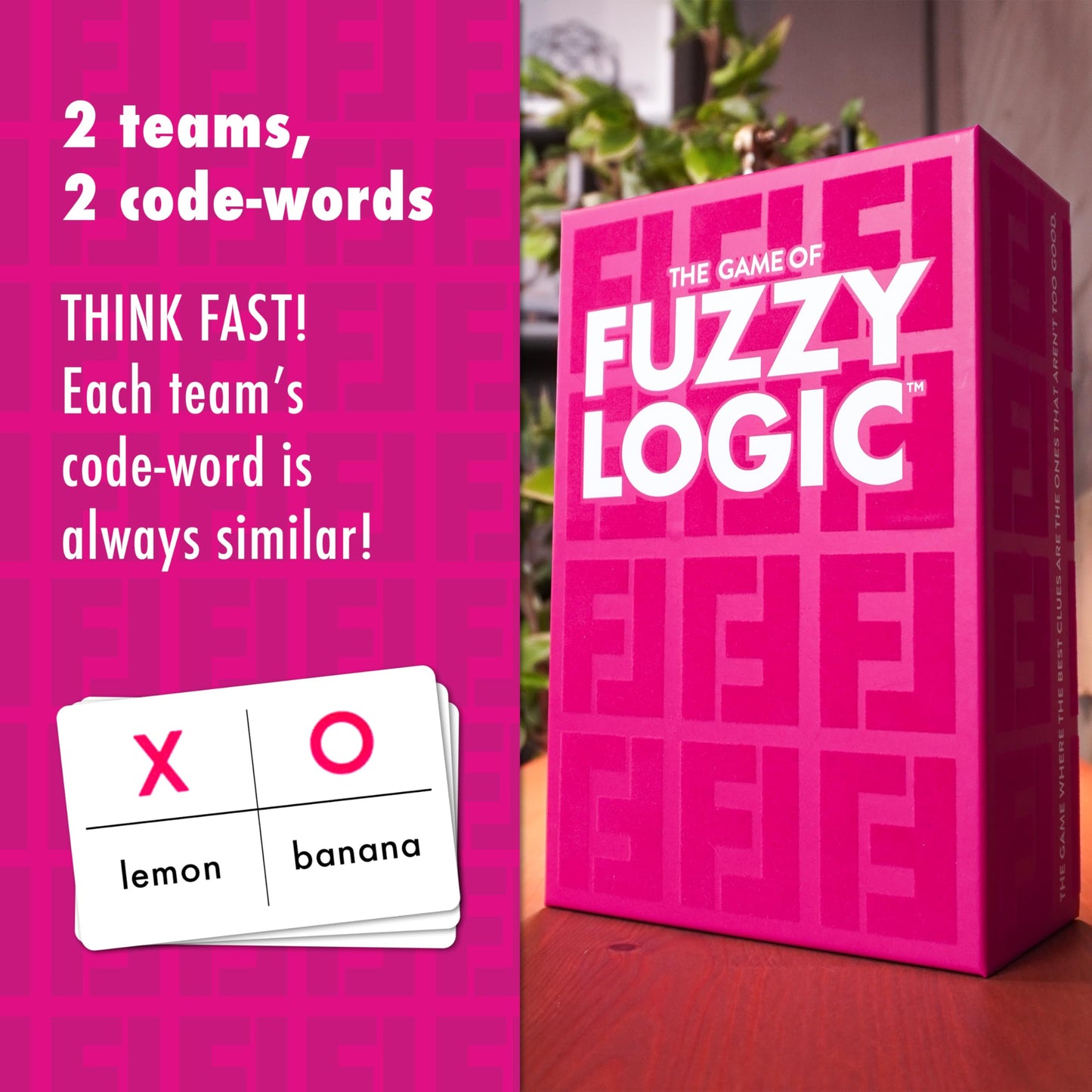 Fuzzy Logic, Can You Give The Right Cues? Funny Secret Word Guessing Competition, Hilariously Challenging Family And Friends Party Game For Ages 10+
