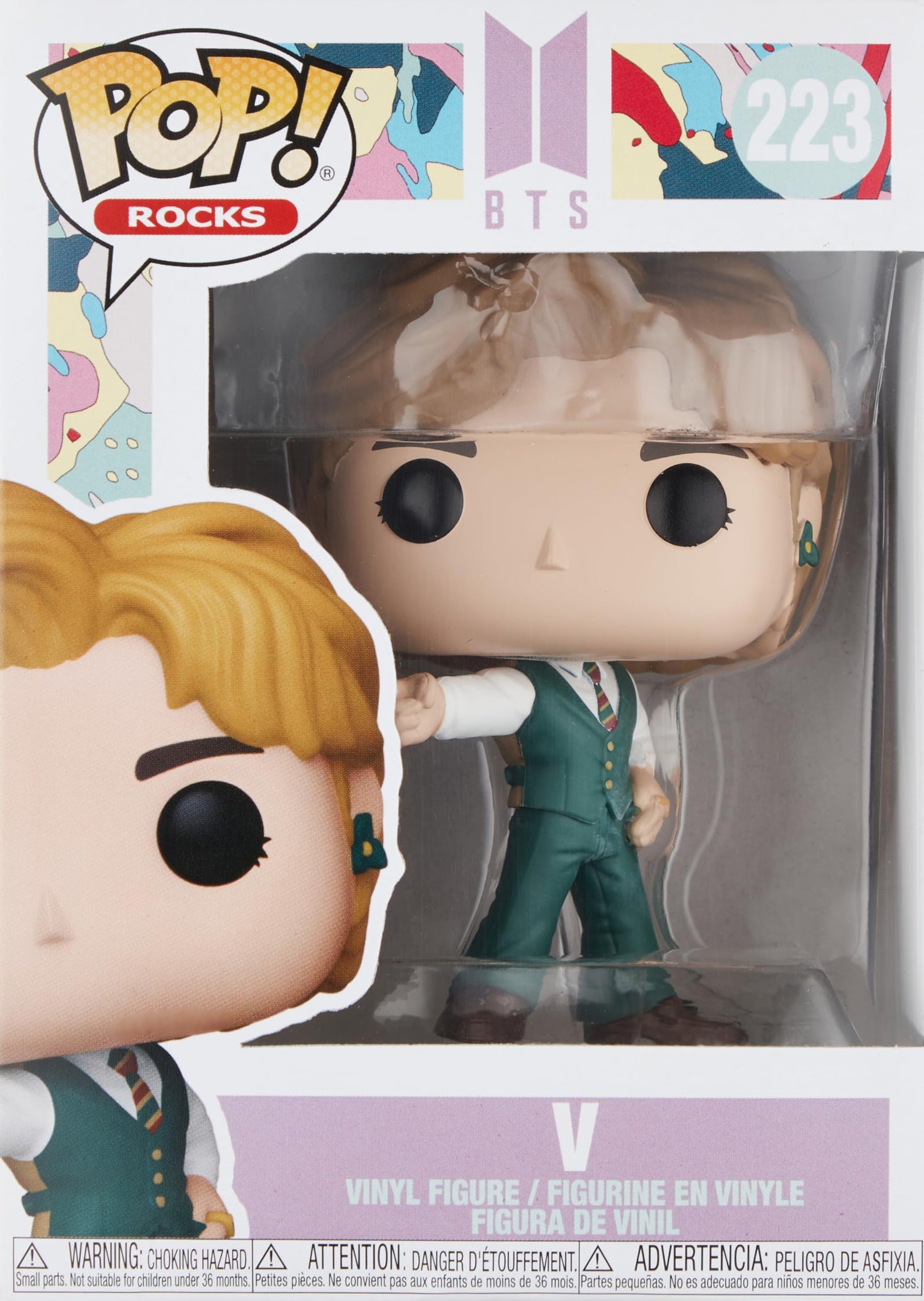 Funko Pop! Rocks: BTS - Dynamite - V Vinyl Figure, Multicolor, Standard Size, Model 48113