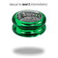 Yomega Power Brain Xp Yoyo - Includes Synchronized Clutch And A Smart Switch Which Enables Players To Choose Between Auto-Return And Manual Styles Of Play + Extra 2 Strings (Green)