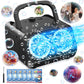 Bubble Machine,Upgraded Automatic Bubble Blower,Portable Bubbles Maker With 2 Fans,20000+ Bubble Per Minutes, Bubble Blower Powe