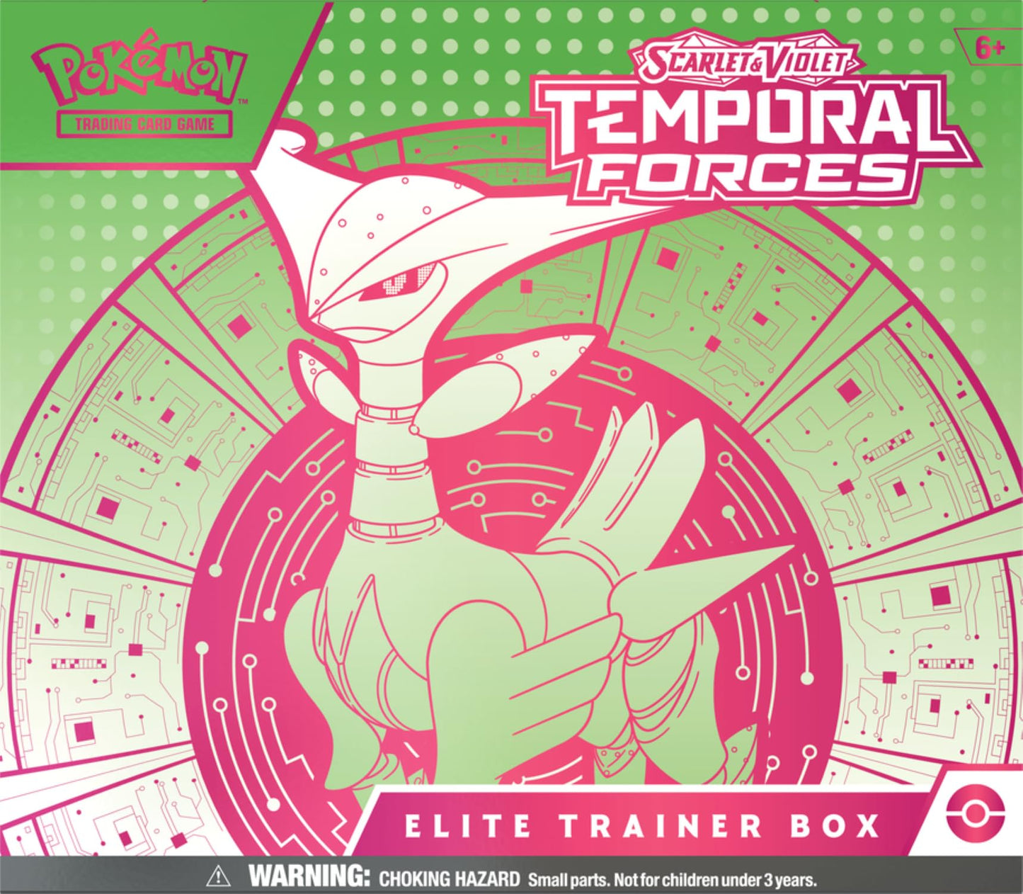 Pokemon TCG: SV5 Temporal Forces advanced Trainer Box - Iron Leaves