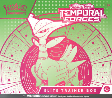 Pokemon TCG: SV5 Temporal Forces advanced Trainer Box - Iron Leaves