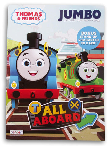 Thomas Coloring And Activity Book With Friends Stand-Up Character On Back - 80 Pages
