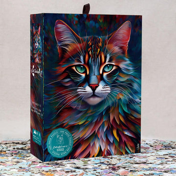 Ingooood Jigsaw Puzzle 1000 Pieces- Cat Series - Colorful cat-2 - Entertainment Toys for mature-themed Special Graduation or Birthday Gift Home Decor