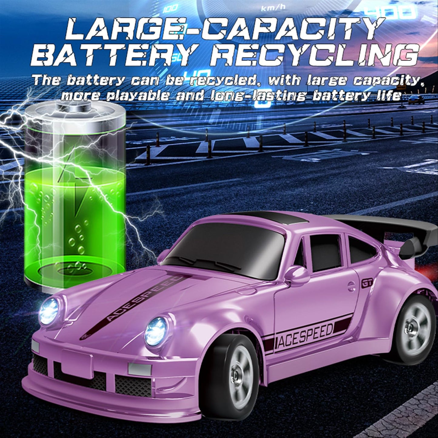 1/64 Scale Drift Rc Car,Mini Rc Sportscar 2.4Ghz With Gyro Mini Racing Drift Racing Remote Contrl Car Model Toys Hobby Gift For