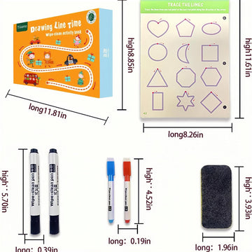 Preschool Learning Activities For 2 Year Olds Toddler With 4 Dry Erase Markers For Preschool Classroom Montessori For 2 3 4 Years Kindergarten Workbooks
