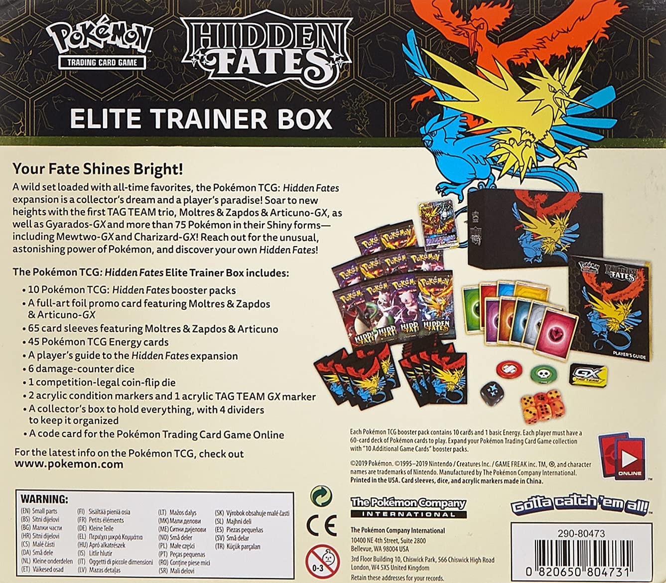 Pok?mon TCG: Hidden Fates advanced Trainer Box  Multi