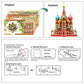 Piececool 3D Metal Puzzle Model Kits Saint Basil’S Cathedral Metal Building Kit For Adults, Brain Teaser Diy Metal Model Kits For Teens Man Woman Family-711 Pcs