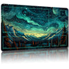 Malqiqi Playmat For Mtg, With Free Storage Bags,Game Mat 24 X 14 Inches, Tcg And Board Game Mat For Cards,Mousepad Desk Mats (With Zones,Magic Mat 1)