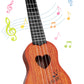 Yezi Kids Toy Classical Ukulele Guitar Musical Instrument, Brown