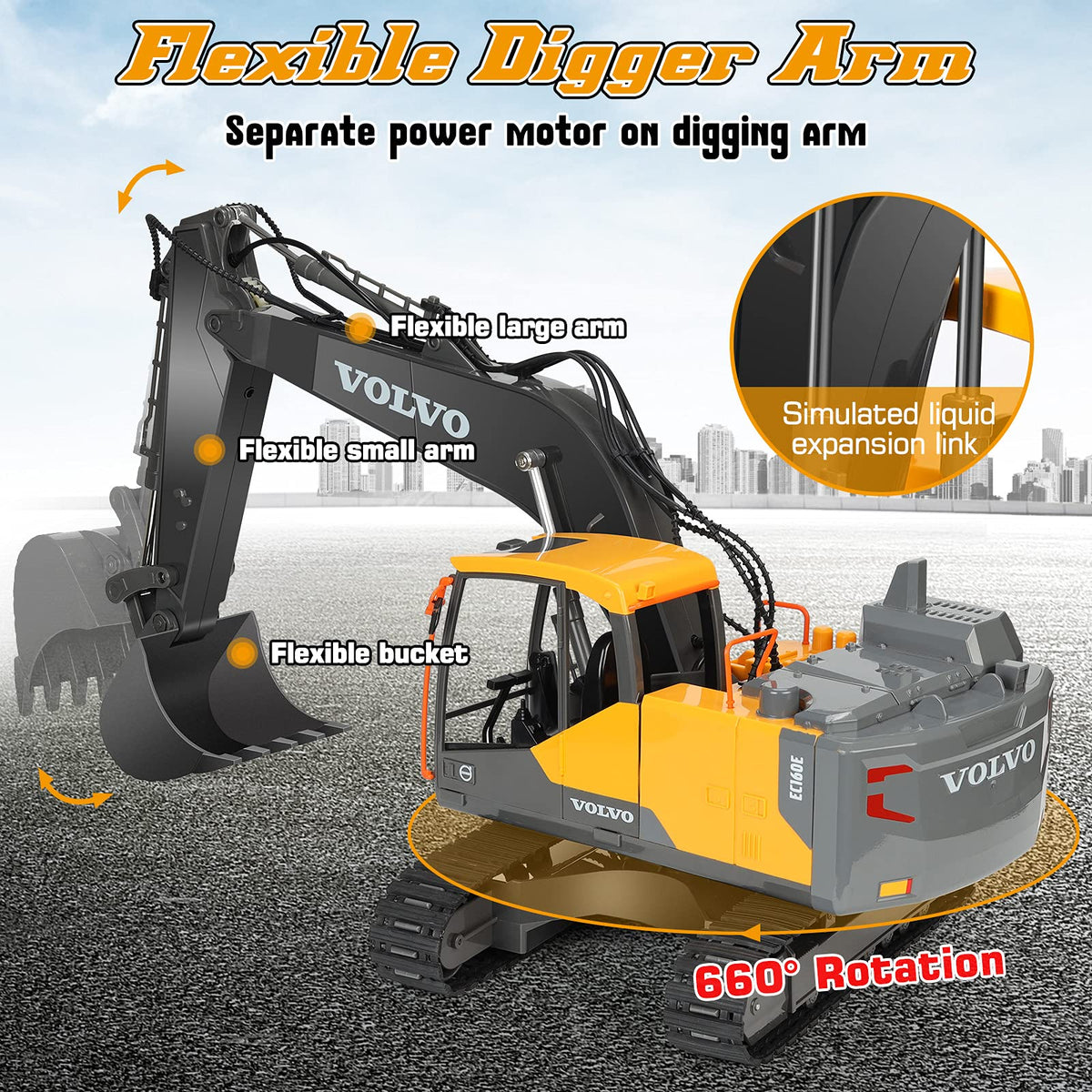3 in 1 RC Construction Tractor