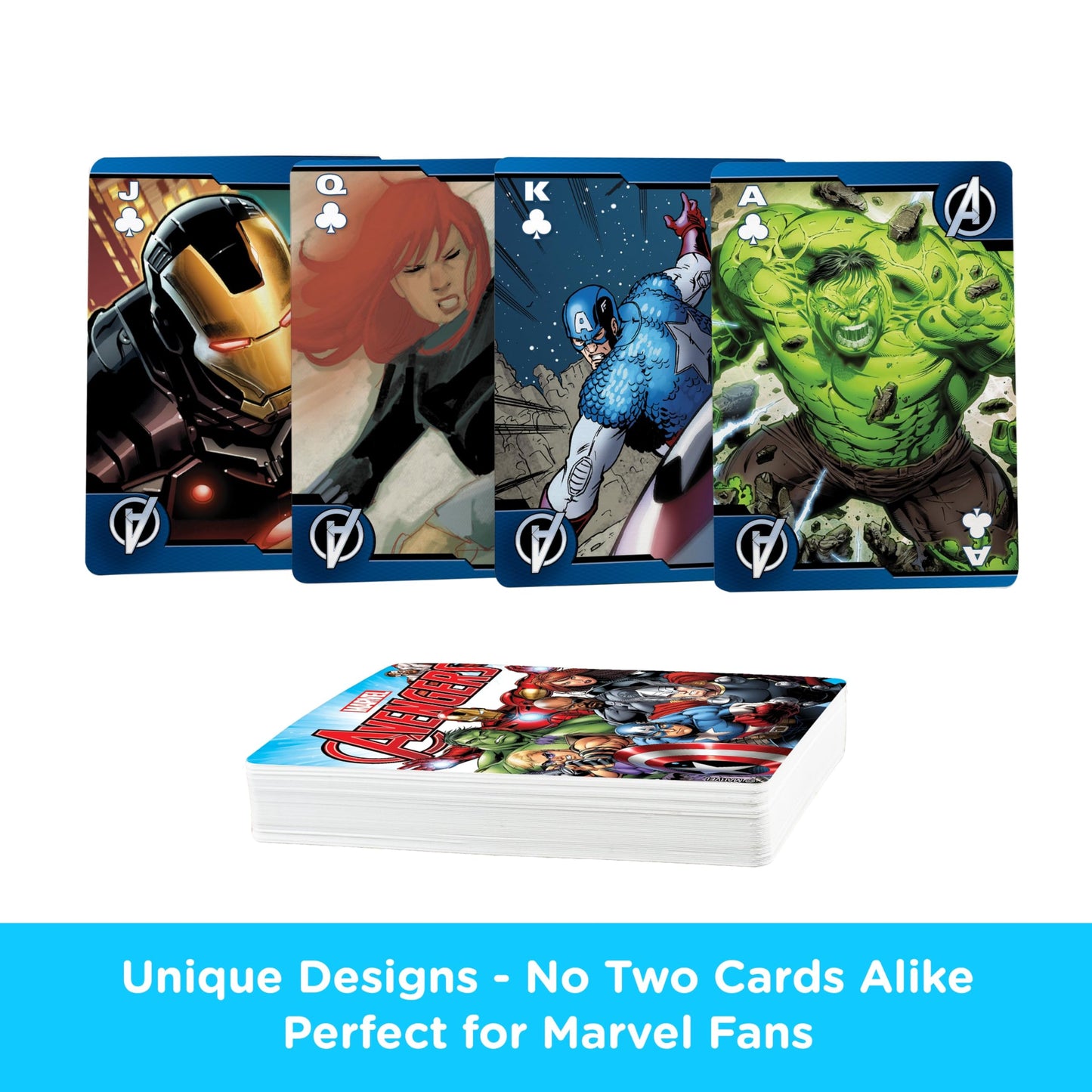 AQUARIUS Marvel Avengers Playing Cards - Avengers Themed Deck of Cards for Your Favorite Card Games - Officially Licensed Marvel