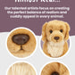 Keycraft Living Nature Golden Retriever Stuffed Animal, 8-inch Plush Dog Toy, Soft Brown Fluffy Design for Kids, Model AN459