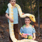 Morismos Giant Snake Plush 120 Inch Long Stuffed Animal Plush Snake With Babies Snake Stuffed Animal Toy For Kids Plush Party Decorations Favors Prank Props, 4 Snake Babies, 3 Snake Eggs