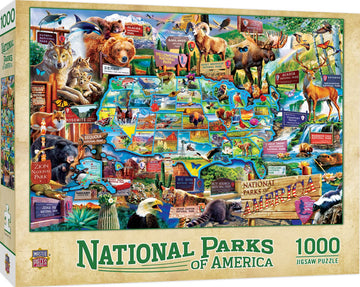 Masterpieces - 1000 Piece Jigsaw Puzzle, National Parks Of America, Fun For Adults, Family, Kids 19.25''X26.75''