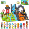 Axirata 208 Pcs Magn-Etic Building Blocks, Magn-Etic Block Building Cubes Set For Kids Toddlers Ages 3+, Stem Sensory Toys Mag-N
