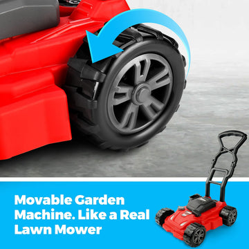 Kids Lawn Mower - Toy Choi'S Pretend Play Series Kids Outdoor Push Lawn Toy,Preschool Gardening Push Toddler Lawn Mower Toy Kids Tool Set Gift For Kids Children Boys, Girls