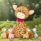 Tezituor Giraffe Stuffed Animal With 4 Babies,19.7'' Giant Giraffe Plush Soft Toy Cute Baby Giraffe Plushies Valentines Gifts Fo