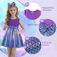 Henzworld Little Girl Mermaid Dress Mermaid Costume For Girls Princess Dress Up Birthday Party Vestido De La Sirenita Para Nia H