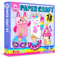 Krafun My First Unicorn Bunny Paper Craft Kit For Toddlers And Girls Age 3-8 Years Old, Include 18 Cute Diy Arts And Crafts Projects, Organized Art Activities Supplies Box Preschool Creative Toys