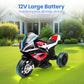 Licensed BMW Kids Motorcycle - 12V Motorcycle Ride On Toy for Kids Ages 3-5 Years  3-Wheel Electric Motorcycle with Reverse  Headlight  Horn  Music(2025NEWRED)