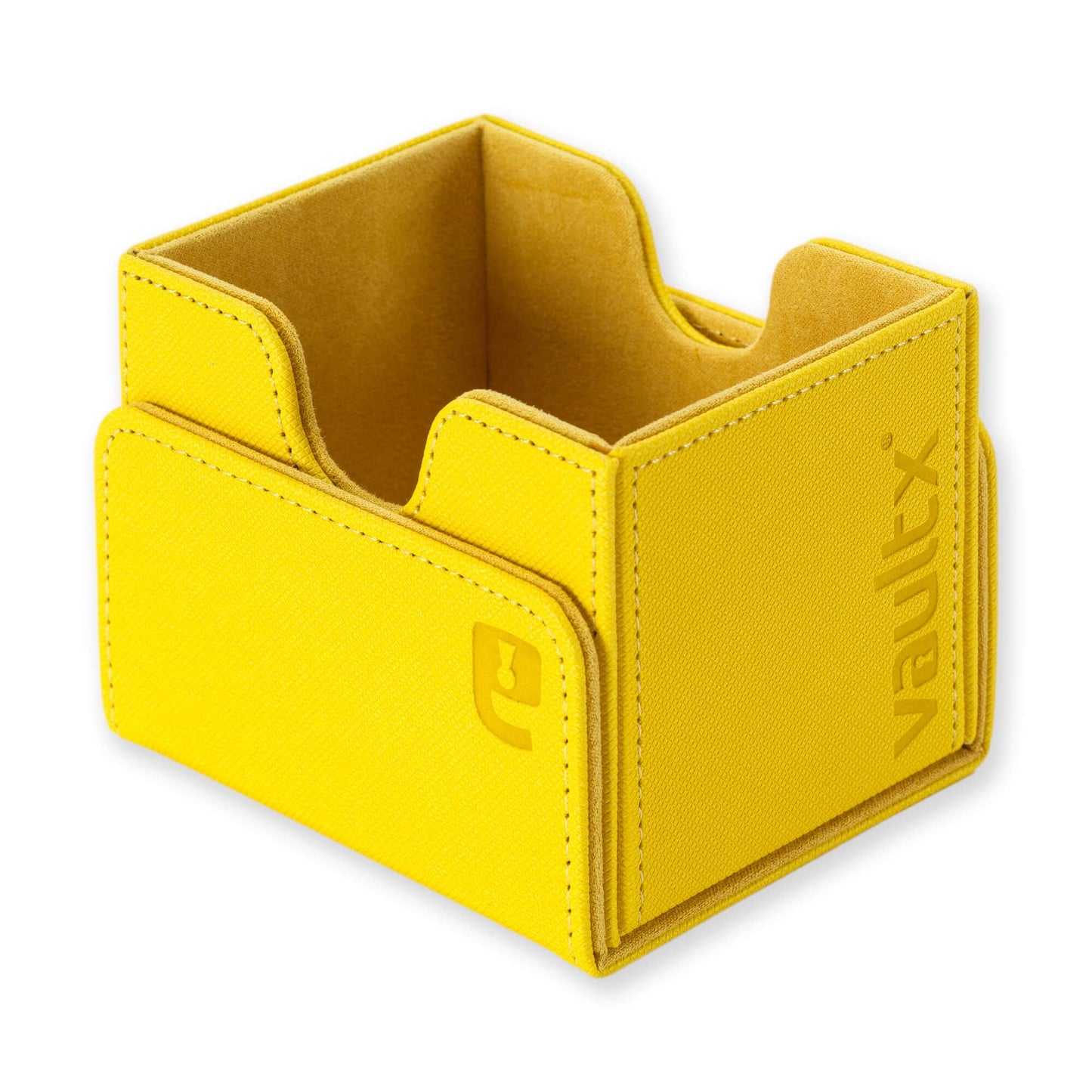 Vault X Exo-Tec® Modular Sideloading Deck Box Module For 100+ Tcg Cards. Detachable Magnetic Lid. Fits Commander & Standard Trading Cards. (Yellow)