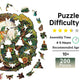 Jigfoxy Wooden Puzzles for mature-themeds  Yin Yang Hummingbird Wood Puzzles mature-themed  Unique Animal Shape Wooden Jigsaw Puzzles  Birthday Gifts for Puzzles Lovers Family Friend (M-11.4 * 11in-200pcs)