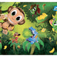 Banana Blast - Pull The Bananas Until The Monkey Jumps Game - Includes A Fun Colorful 24Pc Puzzle By Goliath , Green