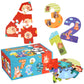 Wooden Puzzles For Kids, Montessori Numbers Puzzles Animal Puzzle For Toddlers, Preschool Learning Toys Educational Stem For Boys Girls Ages 3+