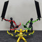Altuco Assembled T13 Action Figure With Multiple Accessories,Black-Red 3D Printed Multi-Jointed Titan 13 Figure,Dummy 13 Desktop