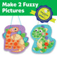 Creativity for Kids Pom Pom Pictures - Dinosaur Sensory Play, Small Assorted Foam Learning Toy for Ages 3+ (Model 6360000)