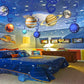 HADEEONG Solar System Hanging Swirl Party Supplies - Space Themed Planets Birthday Banner for Boys Girls Kids - Happy Birthday P