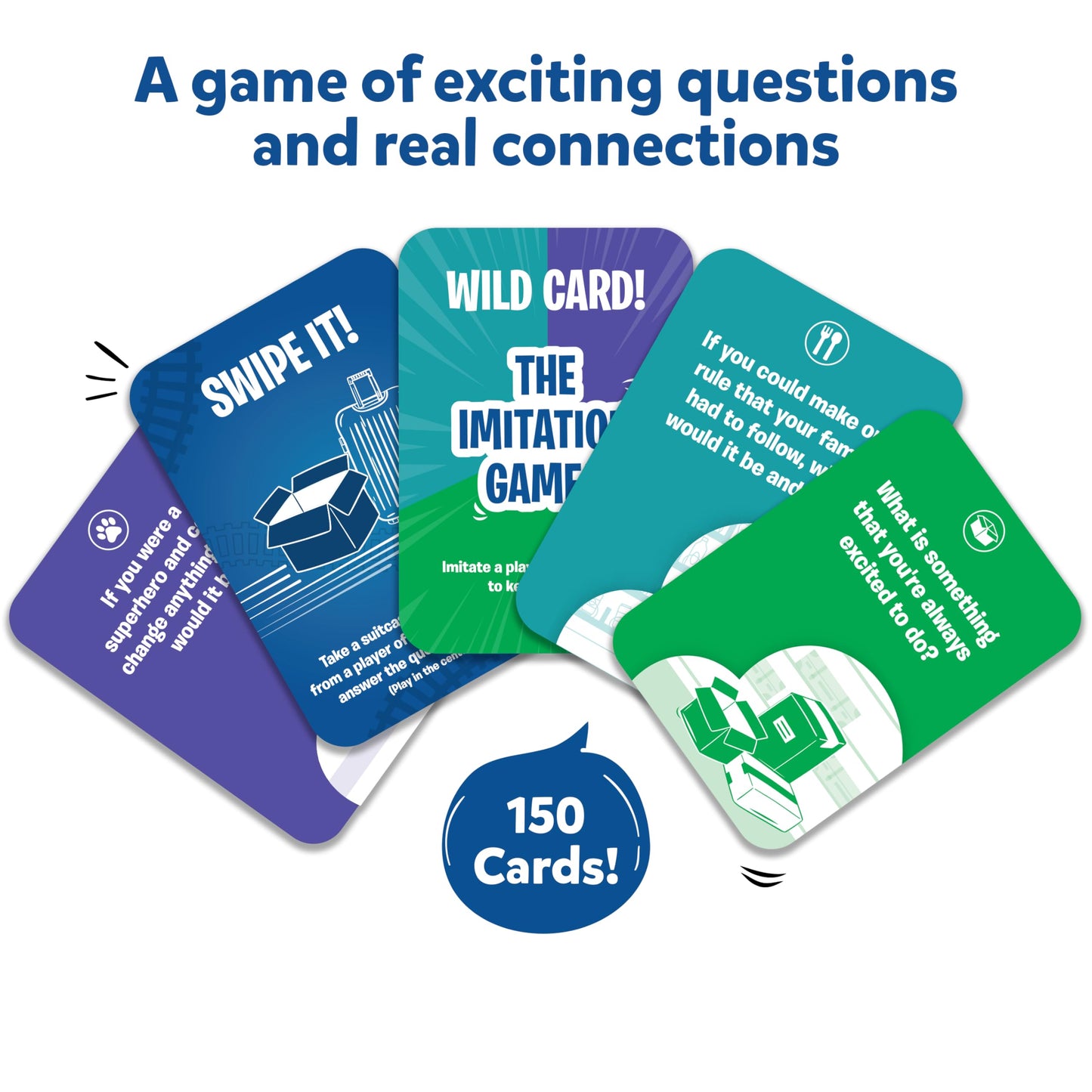 Skillmatics Card Game - Train of Thought, Educational Family Game for Kids & Adults, Multicolor, Model SKILL587TOTN