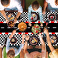 Wnink 2 Pcs Racing Car Theme Tablecloths Car Disposable Plastic Tablecloths Black Checkered Flag Table Covers Racetrack Rectangu