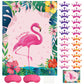 Neburora Pin The Crown On The Flamingo Party Game With 24 Crowns Stickers For Kids Flamingo Theme Party And Birthday Hawaiian Lu