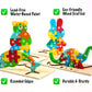 Wooden Montessori Puzzles Including: Dinosaur, Dolphin, Rabbit And Teddy Bear Patterns