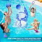 Springflower Pool Basketball Hoop With Backboard, Kids & Adults Swimming Pool Floating Basketball Pool Game,Pool Floating Basket