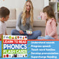 Phonics Flash Cards - Learn To Read In 20 Stages - Digraphs Cvc Blends Long Vowel Sounds - Games For Kids Ages 4-8 Kindergarten First Second Grade Homeschool Educational Study Activity