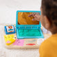 Melissa & Doug Wooden Activity Board - Infant & Toddler Sensory Toy, FSC Certified, 12.1x9.1x2.55, Multi-color, Model 30753