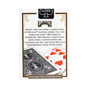 Bicycle Black Playing Cards - Standard Index, 1 Deck, Classic Design for Card Games and Collecting