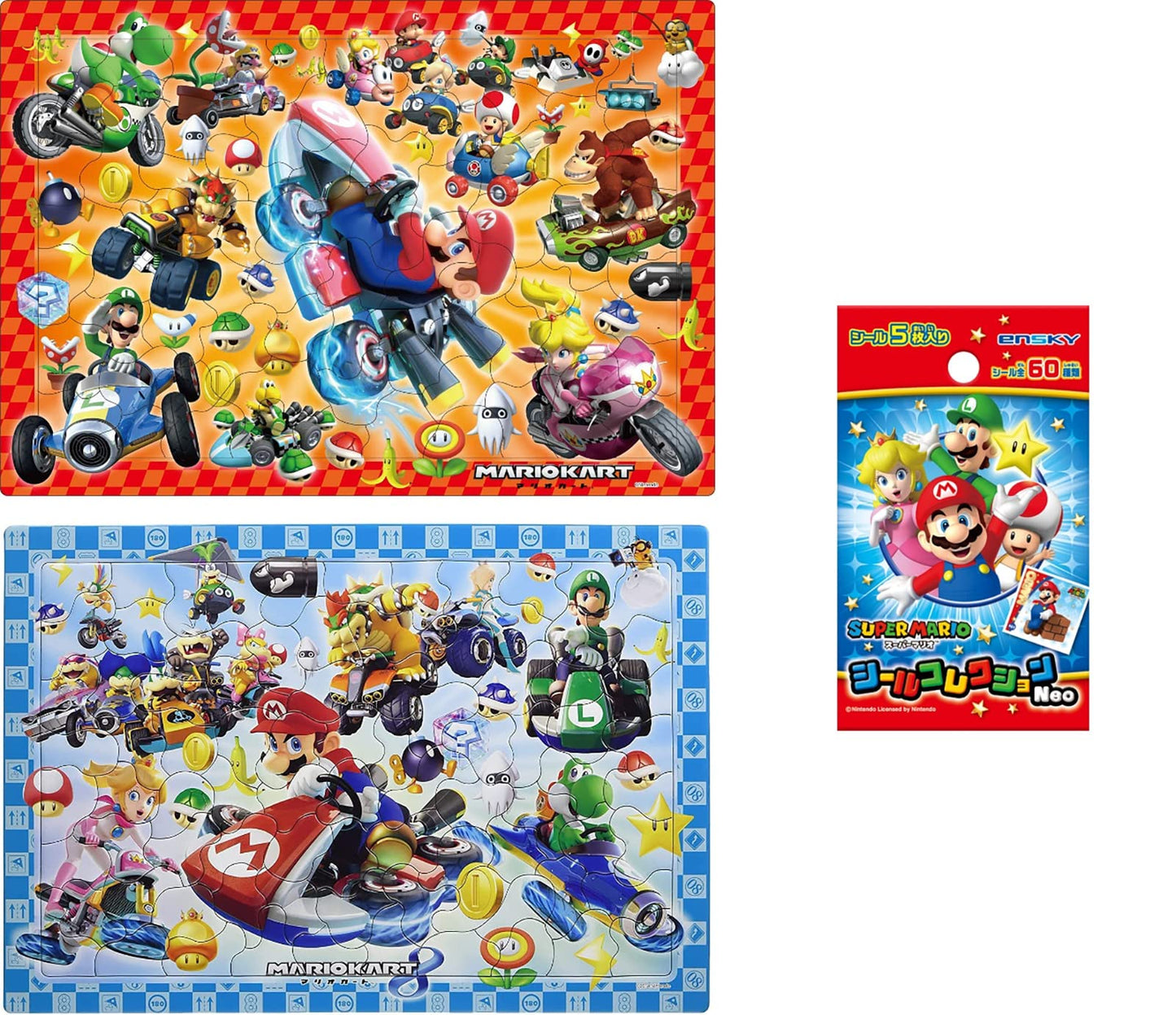 Otaku Apollo 85 Piece Picture Puzzle Mario Kart 8 26-625 & 75 Piece Kids Puzzle Step 3 Super Mario Kart With A Post Card And Thank You Sticker