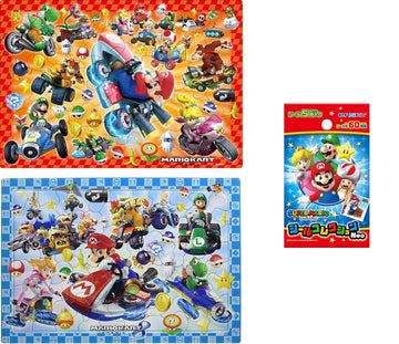 Otaku Apollo 85 Piece Picture Puzzle Mario Kart 8 26-625 & 75 Piece Kids Puzzle Step 3 Super Mario Kart With A Post Card And Thank You Sticker