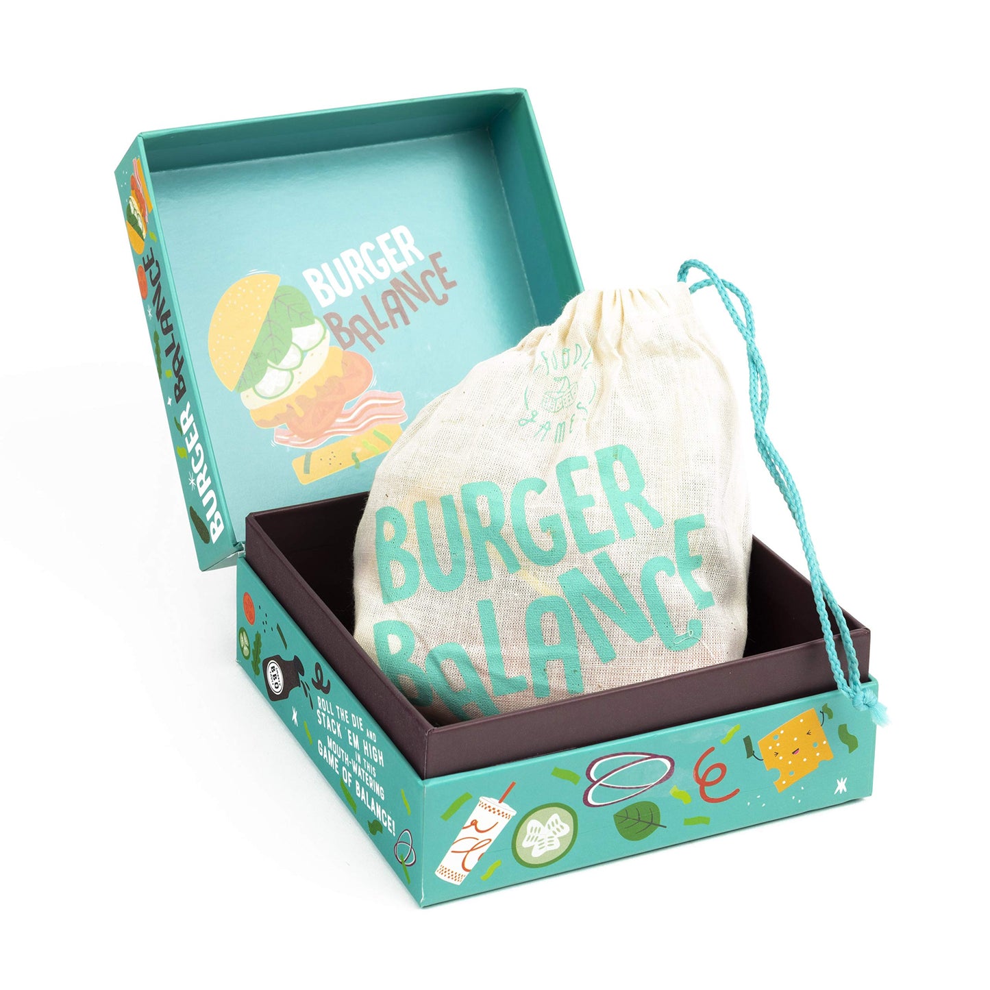 Professor PUZZLE Burger Balance Stacking Game - One Size, Blue, Plastic, Model FD5243