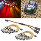 2Pack 8LED 8mm 2Red,8mm 2White & 5mm 4Yellow RC Car LED Light Headlights Taillight Lighting with JR Y Cable Compatible with Trax