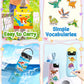 Benresive Reusable Sticker Books For Kids 2-4, Sticker Books For Toddlers 1-3, Toddler Sticker Book Age 2-4, Toddler Travel Toys Activities Crafts Gifts - Dinosaur Sticker Book