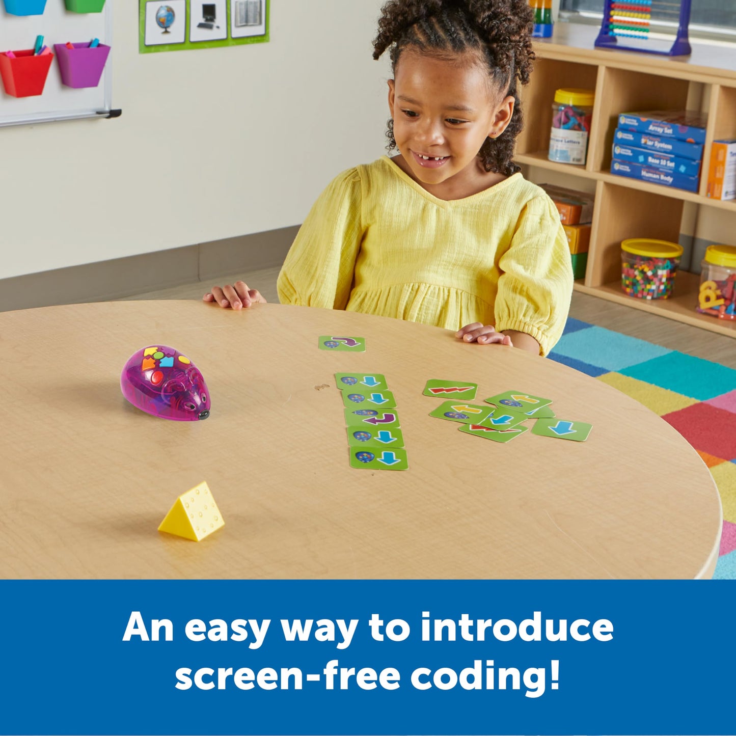 Learning Resources Rechargeable Code & Go Robot Mouse - Stem Toys For Kids, Coding Toys For Boys And Girls Ages 4+