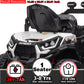 Sopbost 24V 7Ah Ride On Toys For Big Kids Ride On Car With Remote Control Battery Powered 4X4 Electric Vehicle Kids Utv, Eva Tires Wheels, Music Play, White