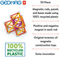 Geomag Magnetic Toys Classics 93-Piece Building Set For Kids Ages 3-99 | Swiss-Made Stem & Steam Authenticated Educational Toy Made From 100% Recycled Plastic | Creative Learning Play