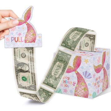 Surprise Money Box, Mermaid Party Favors, Money Gift Boxes For Cash For Birthday, Mermaid Birthday Party Supplies - Fun & Loving